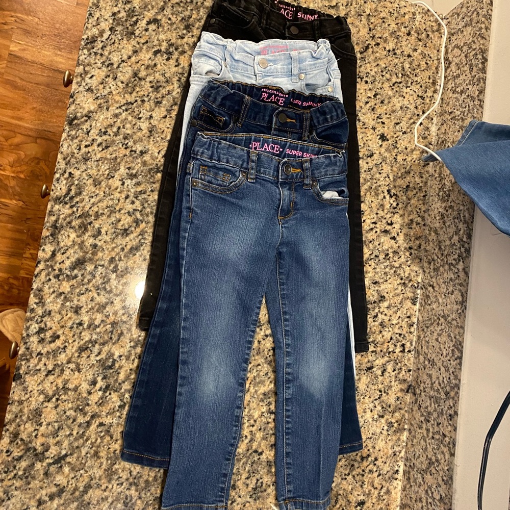 4 pairs of Girls Jeans
